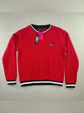 FOCO Atlanta Falcons Sherpa Fleece Sweatshirt NWT Men’s Large NFL Crewneck Red